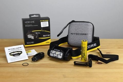 Đèn pin đội đầu Nitecore HC60 UHE độ sáng 400 lumens - chiếu xa 81m - thời gian sáng 14 giờ