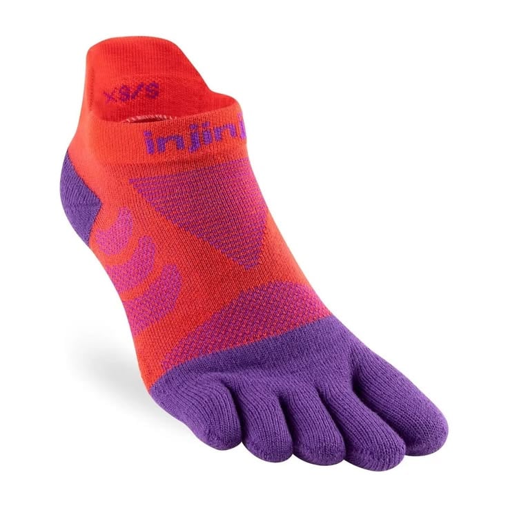 Tất Xỏ Ngón Chạy Đường Dài Injinji Women Ultra Run No Show - Razzmatazz