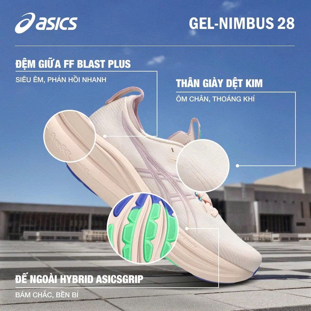 Giày chạy bộ nữ Asics Gel-Nimbus 28
