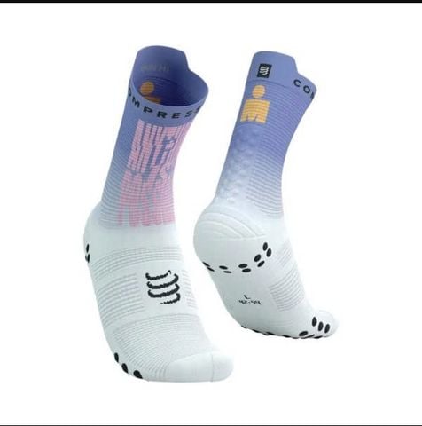 Tất chạy bộ Compressport Pro Racing Socks v4.0 Run High 360 IRONMAN