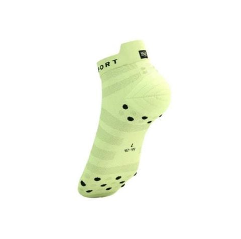 Tất chạy bộ Compressport Pro Racing Socks v4.0 Ultralight Run Low - Xanh Lime (Shadow Lime/Black)