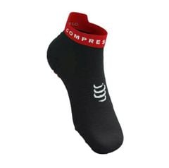 Tất chạy bộ Compressport Unisex's Pro Racing Socks v4.0 Run Low - White/Flord Blue