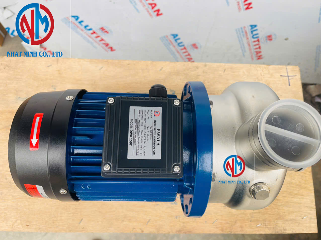 Máy bơm ly tâm cánh hở inox Ewala DWO 200T