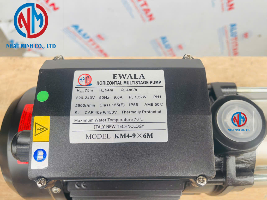 Máy bơm trục ngang đa tầng cánh EWALA KM4-9x6M