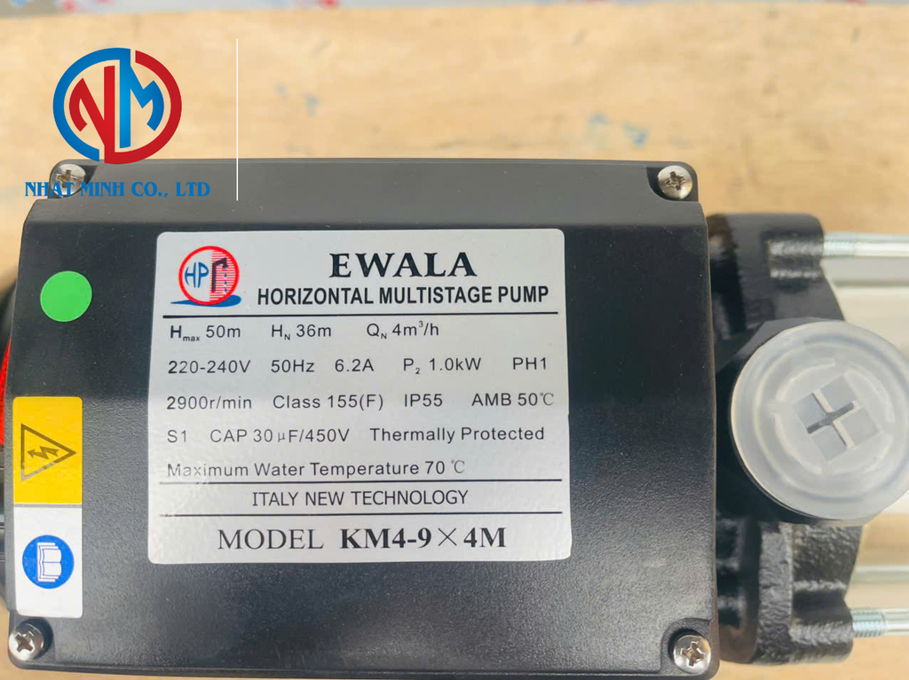 Máy bơm trục ngang đa tầng cánh EWALA KM4-9x4M
