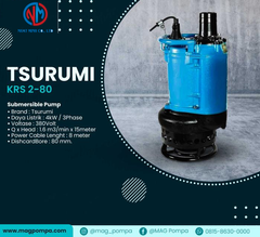 Bơm chìm bùn đặc Tsurumi KRS2-80
