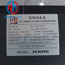 Máy bơm đầu JET inox EWALA JEXM5