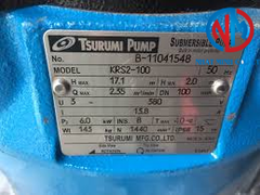 Bơm chìm bùn đặc, Bơm chìm có cánh khuấy Tsurumi KRS2-100