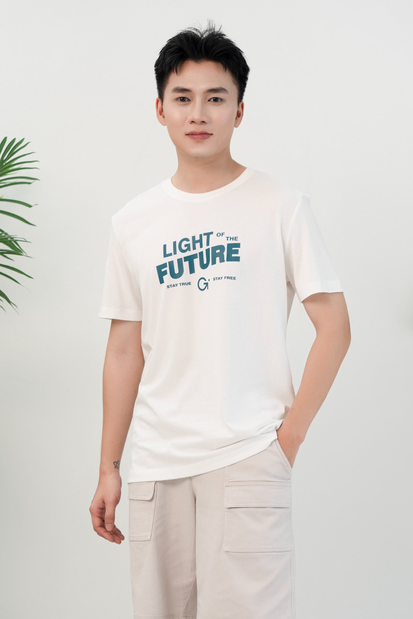 Áo Phông Nam RegularFit GENEROS MF010125001 TS27 #Trắng