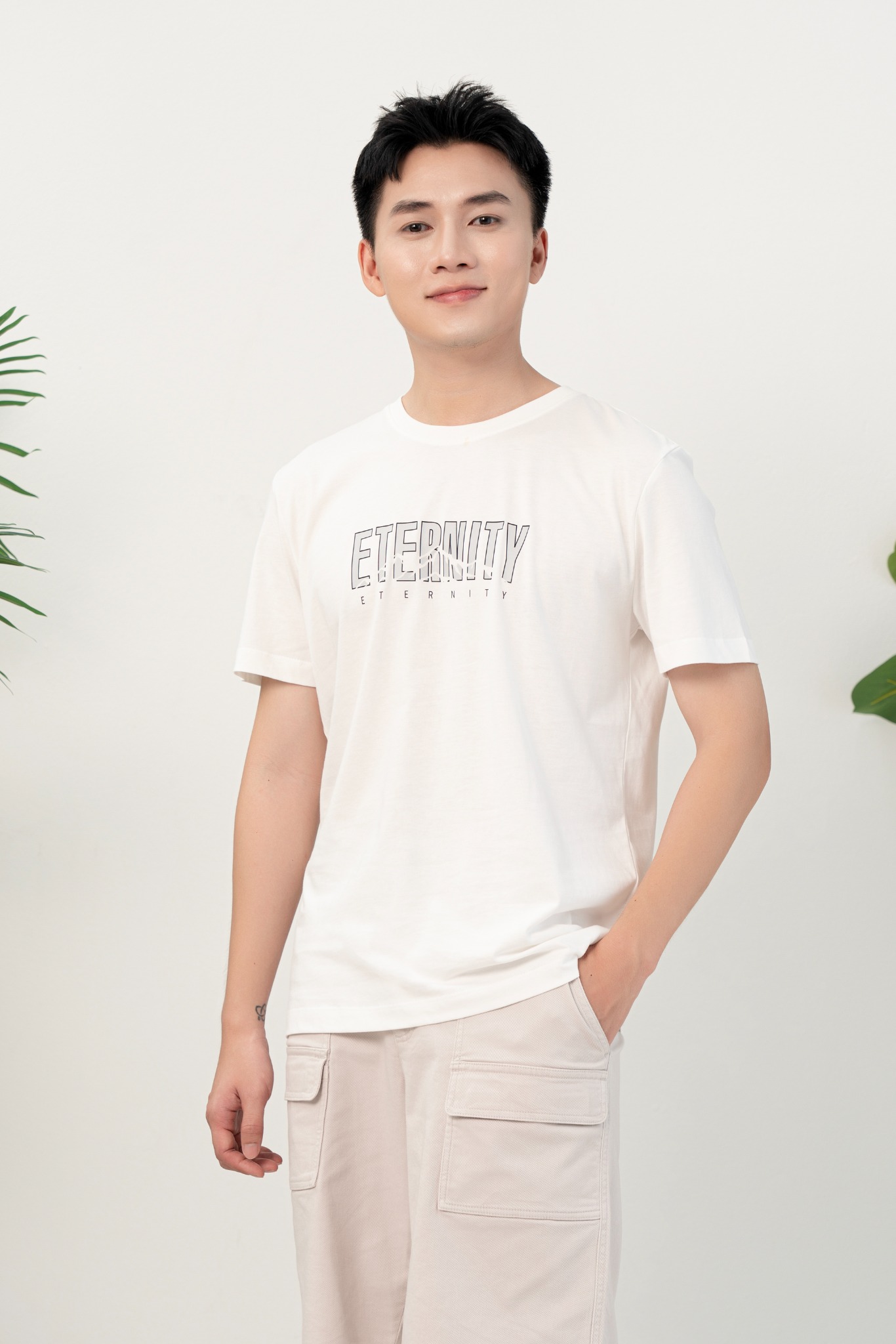 Áo Phông Nam RegularFit GENEROS MF010125001 TS26 #Trắng