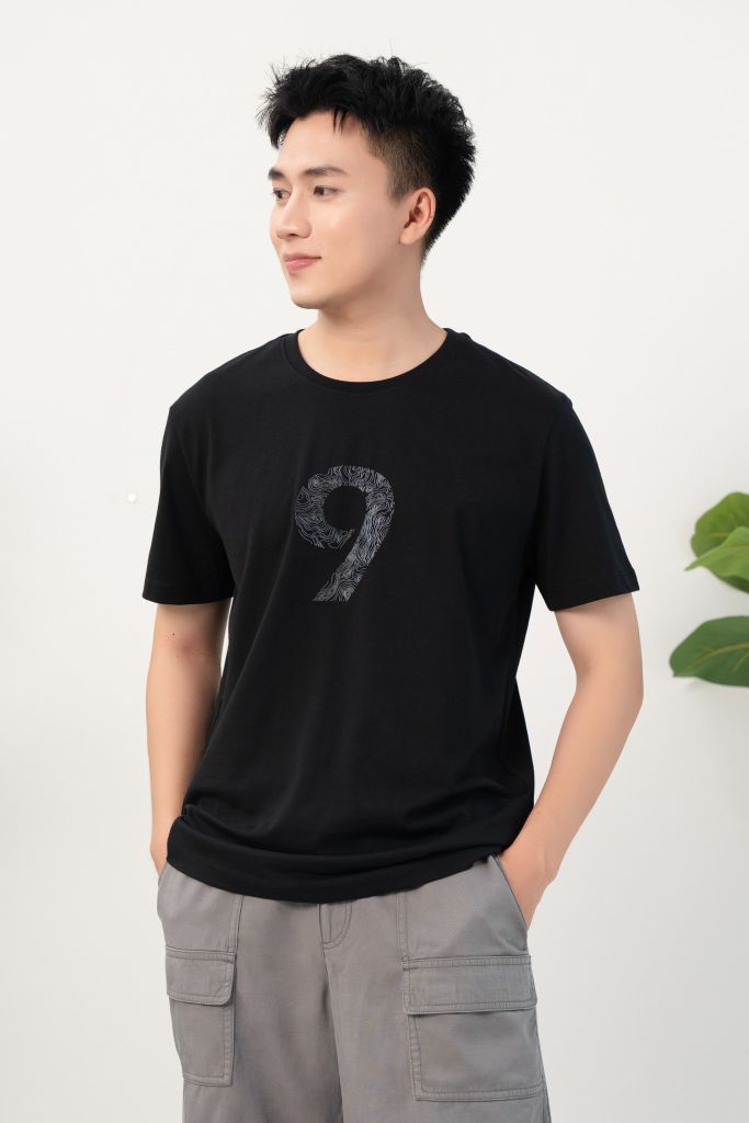 Áo Phông Nam RegularFit GENEROS MF010125001 TS25 #Đen
