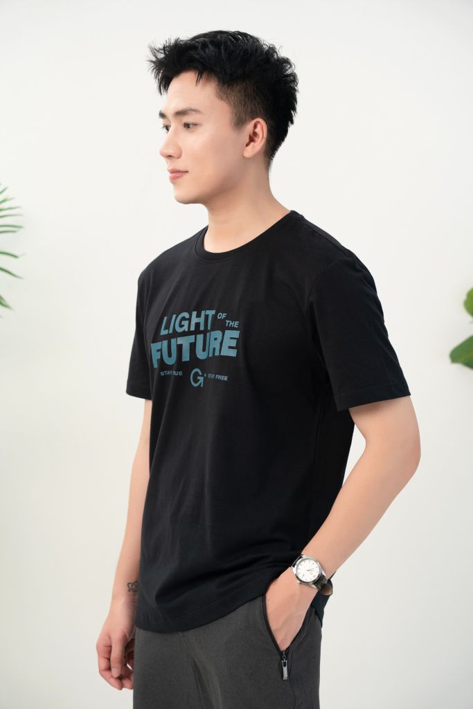 Áo Phông Nam RegularFit GENEROS MF010125001 TS27 #Đen