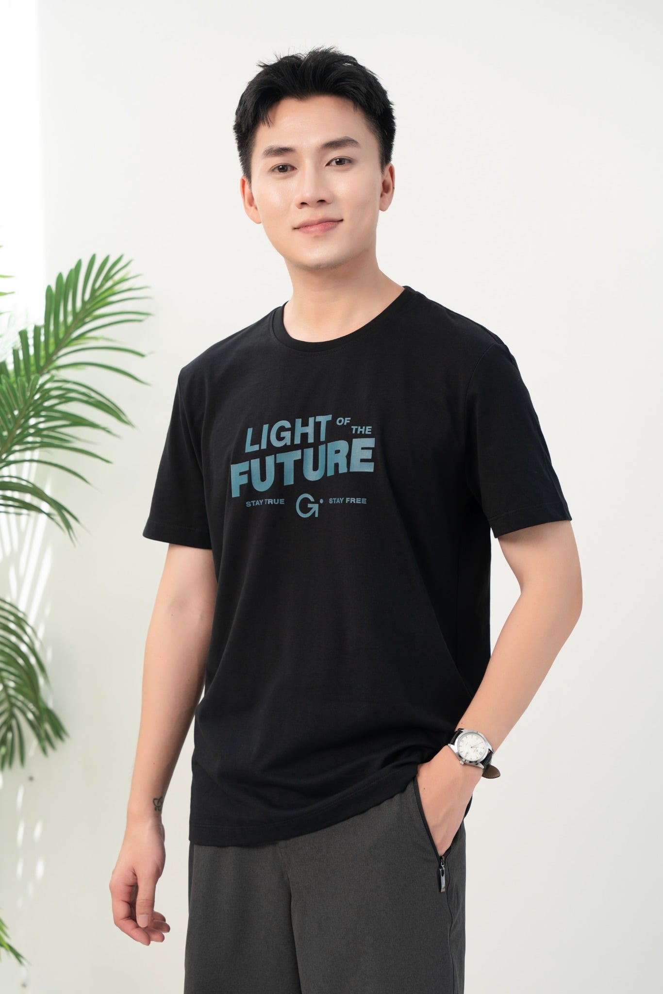 Áo Phông Nam RegularFit GENEROS MF010125001 TS27 #Đen