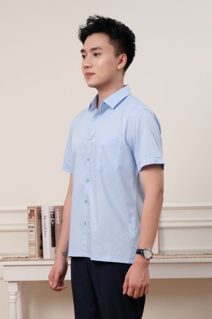 Áo Sơ Mi GENEROS Cộc Tay Slimfit 010125112MFD
