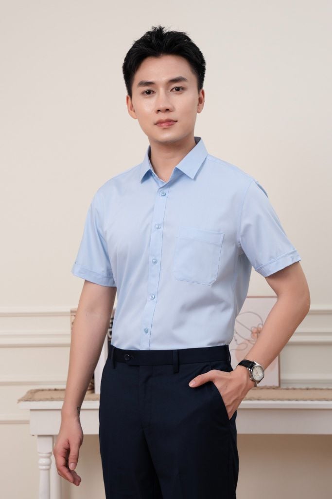 Áo Sơ Mi GENEROS Cộc Tay Slimfit 010125112MFD