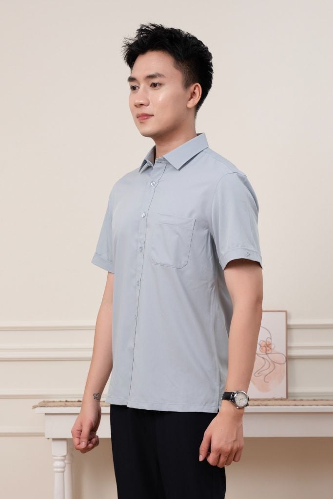 Áo Sơ Mi GENEROS Cộc Tay Slimfit 010125112MFD