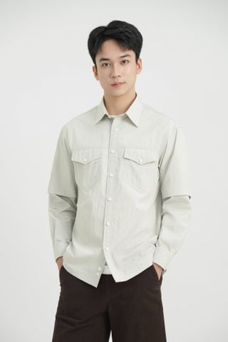 Áo Sơ Mi Tay Tháo Rời Relaxed Generos 010126212MF