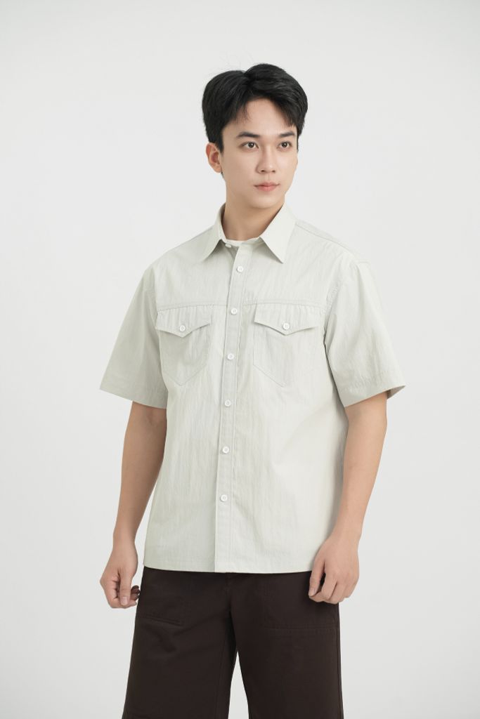 Áo Sơ Mi Tay Tháo Rời Relaxed Generos 010126212MF