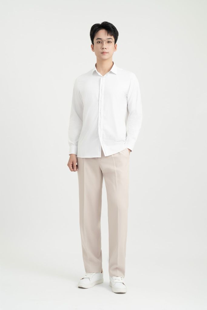 Áo Sơ Mi Dài Tay Classic Fit Generos 010126197MF Trắng AT080