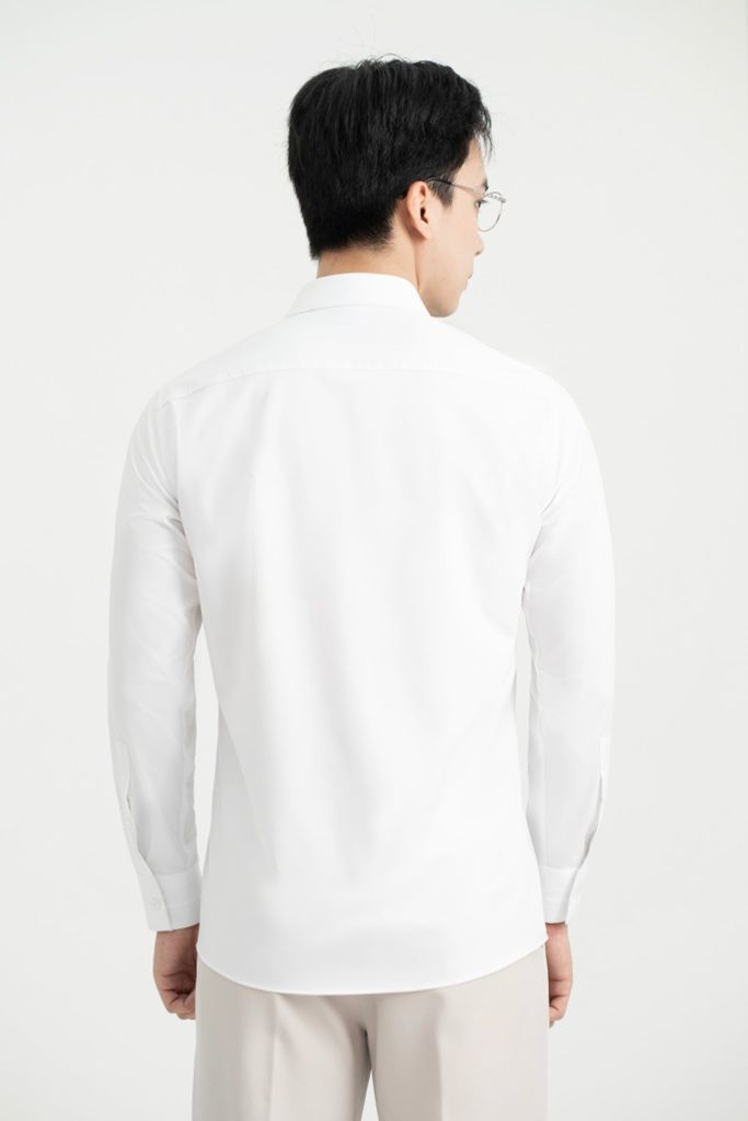 Áo Sơ Mi Dài Tay Classic Fit Generos 010126197MF Trắng AT080