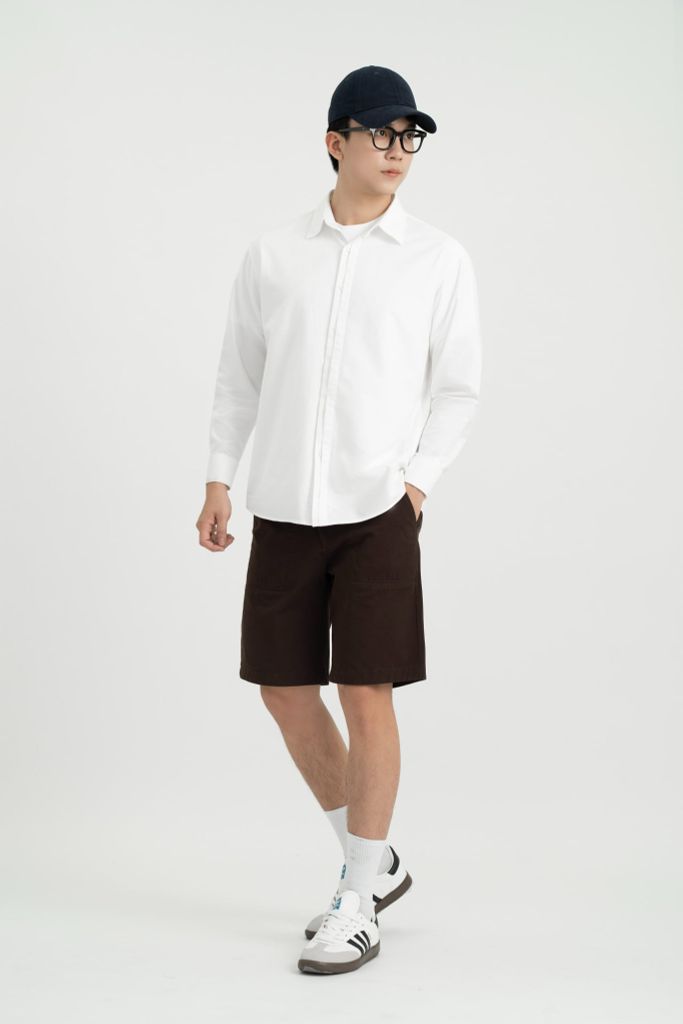 Áo Sơ Mi Dài Tay Relaxed Generos 010126200MF Trắng #1