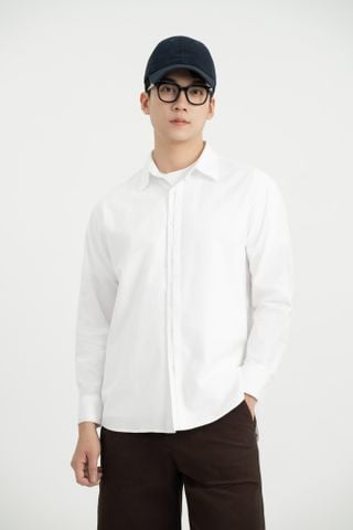 Áo Sơ Mi Dài Tay Relaxed Generos 010126200MF Trắng #1