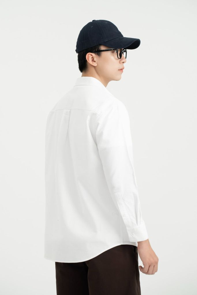 Áo Sơ Mi Dài Tay Relaxed Generos 010126200MF Trắng #1