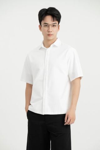 Áo Sơ Mi Côc tay Relaxed Generos 010126199MF Trắng #1