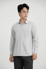 Áo Sơ Mi Dài Tay Classic Fit Generos 010126197MF Ghi AM222