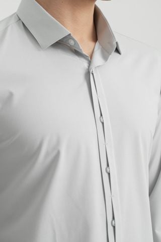 Áo Sơ Mi Dài Tay Classic Fit Generos 010126197MF Ghi AM222
