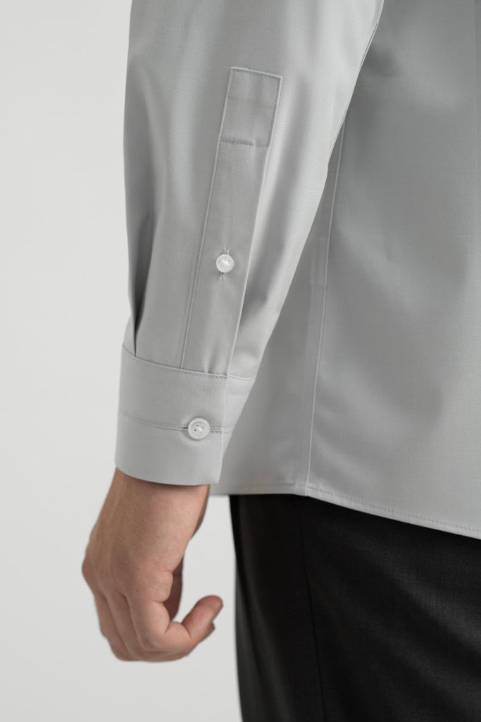 Áo Sơ Mi Dài Tay Classic Fit Generos 010126197MF Ghi AM222