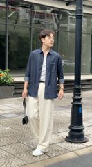 Áo sơ mi denim nam GENEROS cao cấp 010125254MF