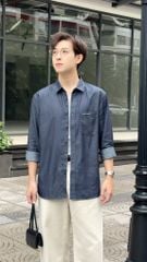 Áo sơ mi denim nam GENEROS cao cấp 010125254MF