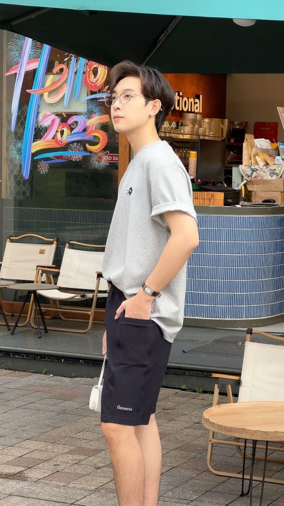 Quần Short Nỉ GENEROS MF010125013 Đen