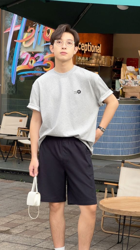 Quần Short Nỉ GENEROS MF010125013 Đen