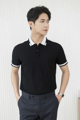 Áo Polo Nam Regular GENEROS MF010125004 Đen