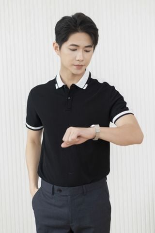 Áo Polo Nam Regular GENEROS MF010125004 Đen