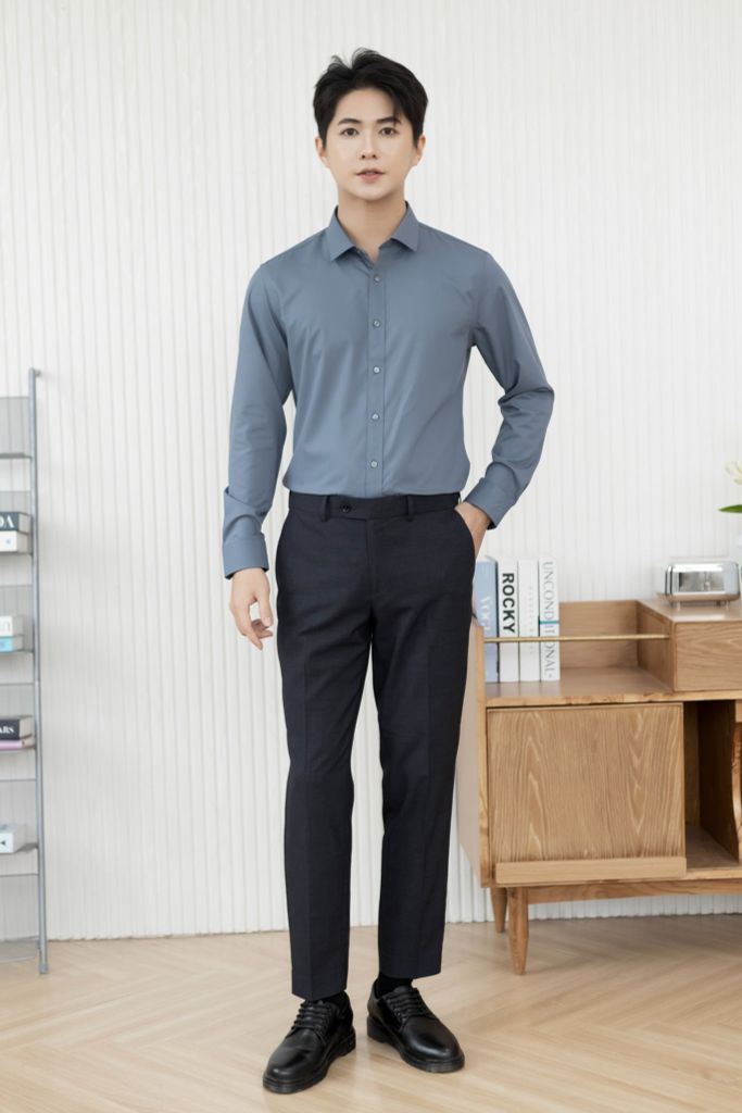 Áo Sơ Mi Dài Tay Slimfit GENEROS 010125115MFD AM166