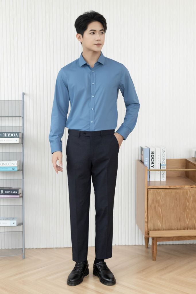 Áo Sơ Mi Dài Tay Slimfit GENEROS 010125115MFD AM162