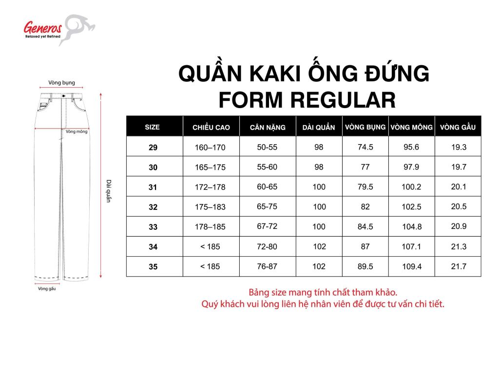 Quần Kaki Nam Ống Suông 020125363MF