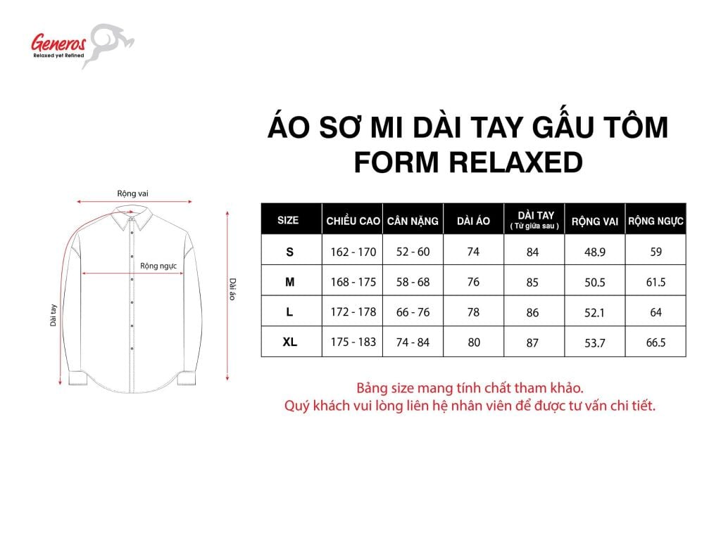 Áo Sơ Mi Dài Tay Relaxed GENEROS 010125321MF #1