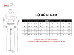 Bộ Nỉ Dài Tay GENEROS MF060125001 Màu Đen