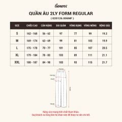 Quần Âu Nam Regular Generos MF020126006
