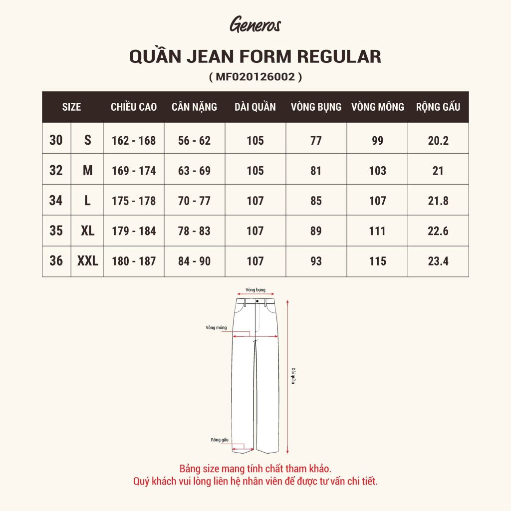 Quần Jeans Nam Generos MF020126002 Đen
