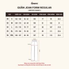 Quần Jeans Nam Generos MF020126002 Xanh nhạt