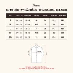 Áo Sơ Mi Côc tay Relaxed Generos 010126199MF Trắng #1