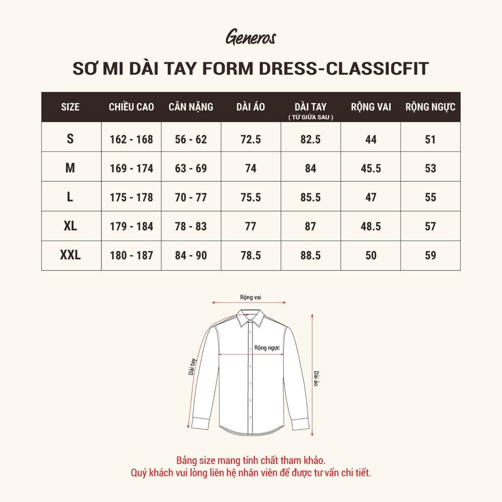 Áo Sơ Mi Dài Tay Classic Fit Generos 010126197MF Xanh #1