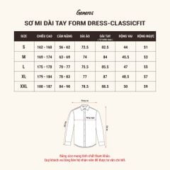 Áo Sơ Mi Dài Tay Classic Fit Generos 010126197MF Xanh #1