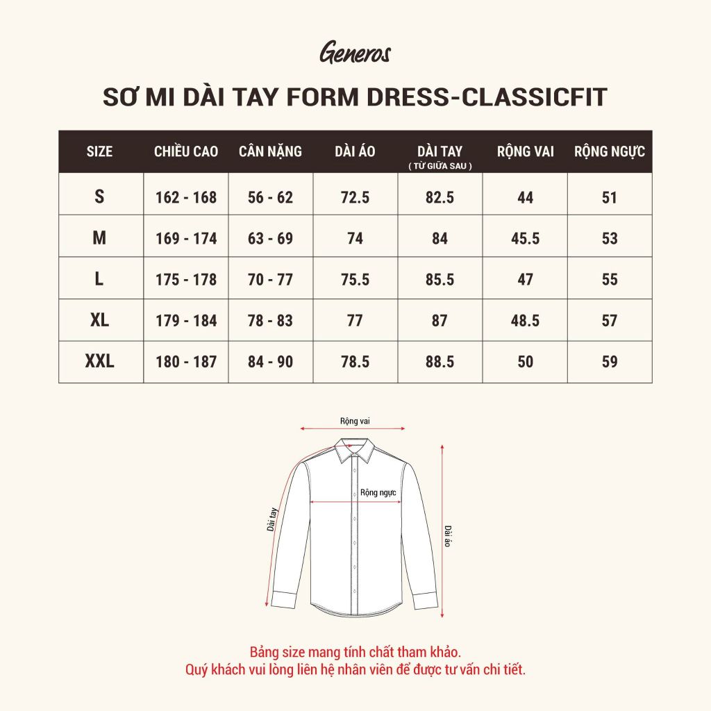 Áo Sơ Mi Dài Tay Classic Fit Generos 010126198MF #2