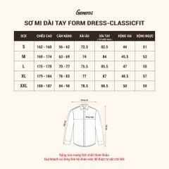 Áo Sơ Mi Dài Tay Classic Fit Generos 010126197MF Trắng AT080